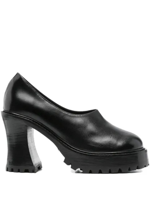 Nicole Saldaña Hannah platform block-heel pumps