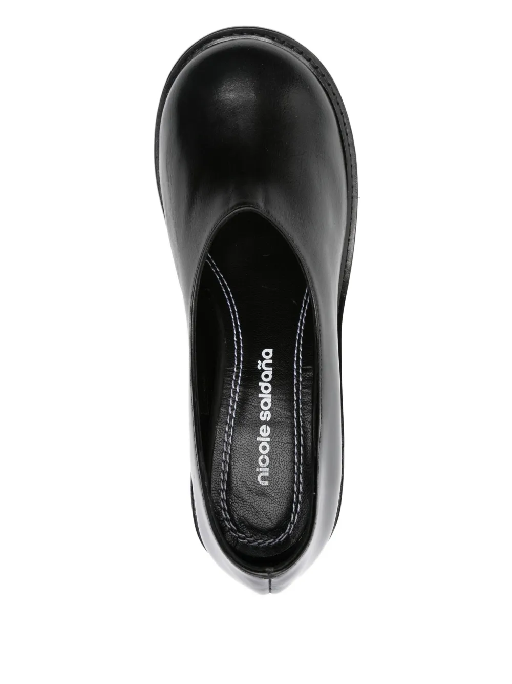 Nicole Saldaña Hannah pumps met plateauzool Zwart