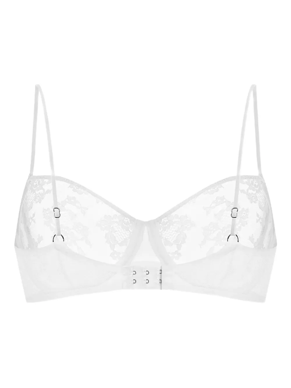 Zhilyova The Tara Floral-lace Bra In White