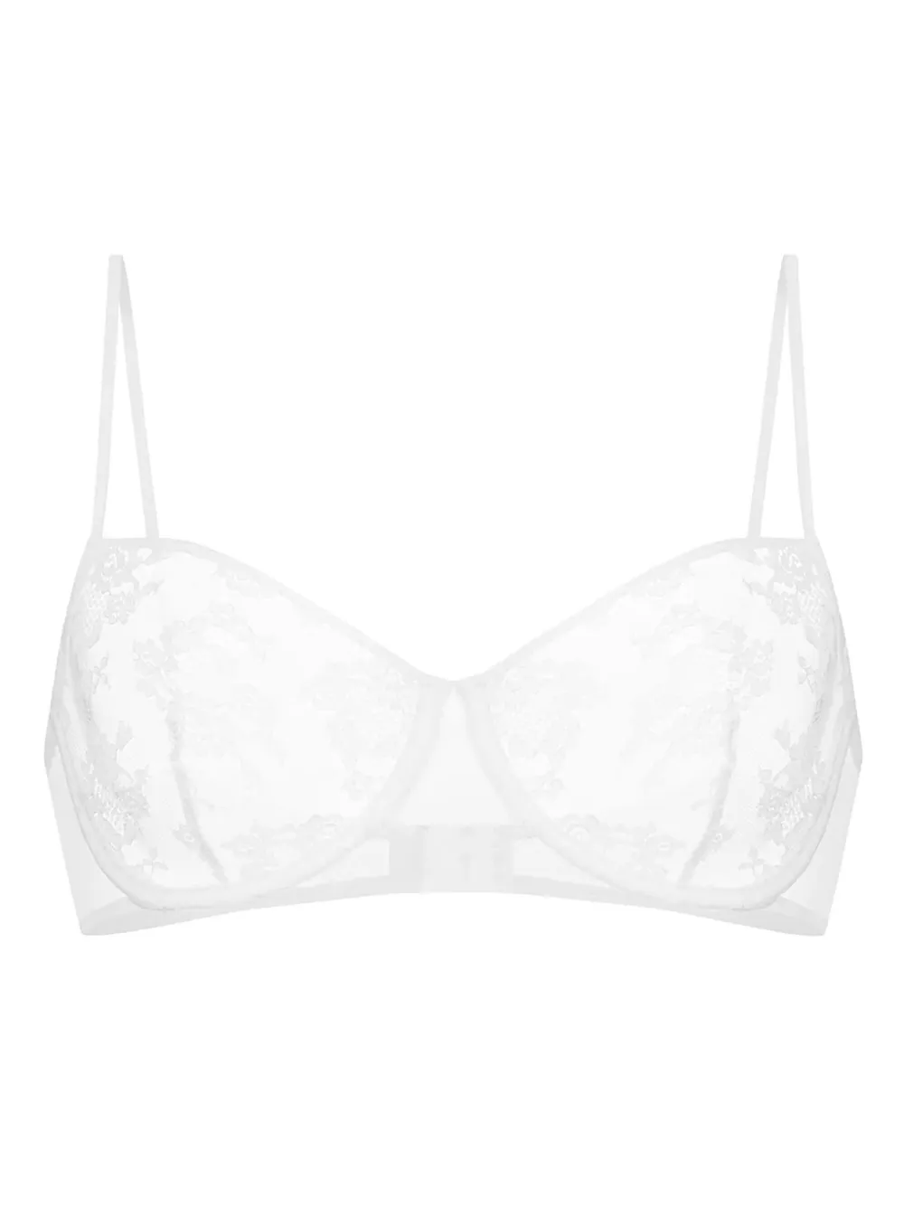 Zhilyova The Tara Floral-lace Bra In White