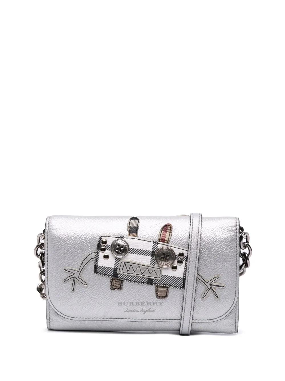 2000-2017 Metallic Leather Creature Wallet On Chain crossbody bag