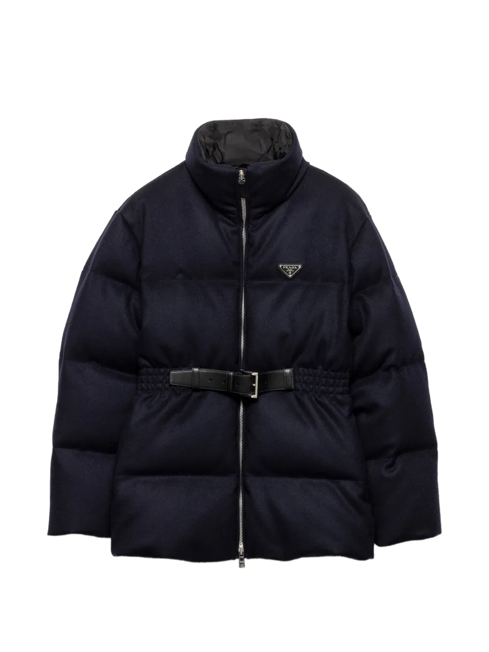Prada Donsjack met ceintuur Zwart
