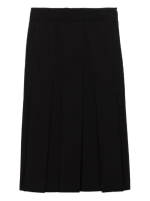 Noir Kei Ninomiya シアープリーツ スカート | ブラック | FARFETCH JP