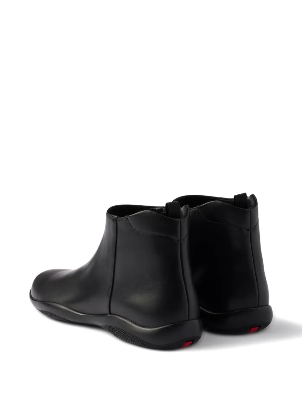 Prada leather ankle boots Black
