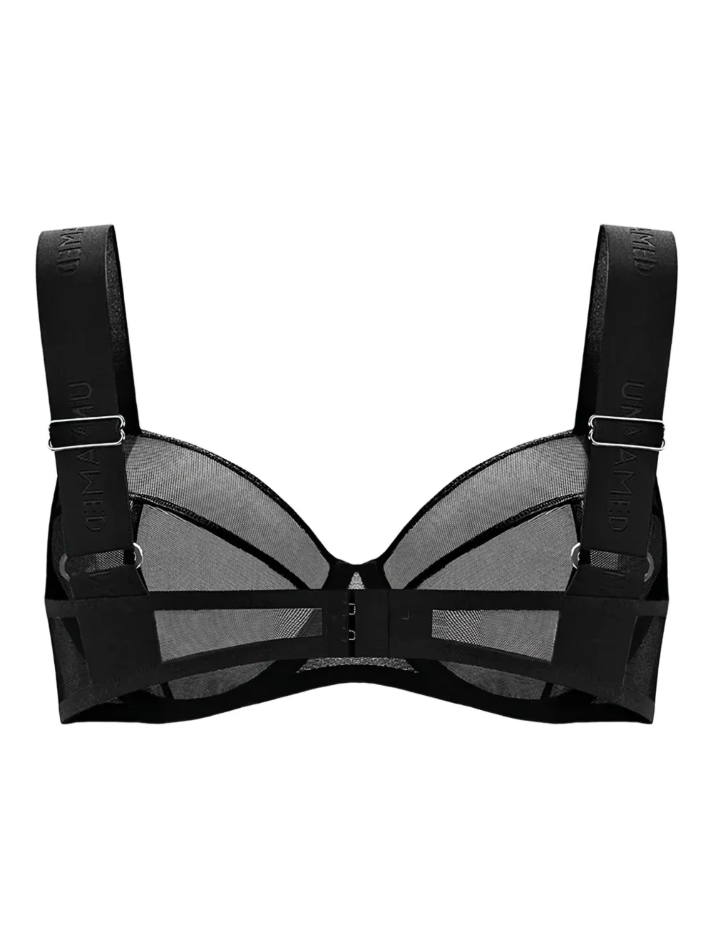 Zhilyova The Unnamed 9 Mesh-panelled Bra In Black
