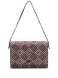 Prada Pre-Owned 2000-2013 Canvas Geometric shoulder bag - Brown