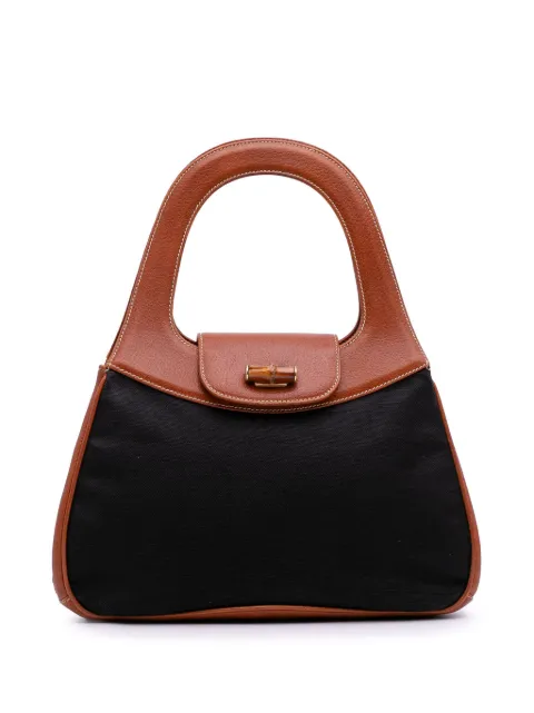 Gucci Pre-Owned 20th Century Canvas Bamboo handbag
