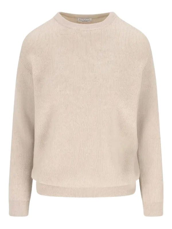 Brunello Cucinelli クルーネック セーター | ニュートラル | FARFETCH JP