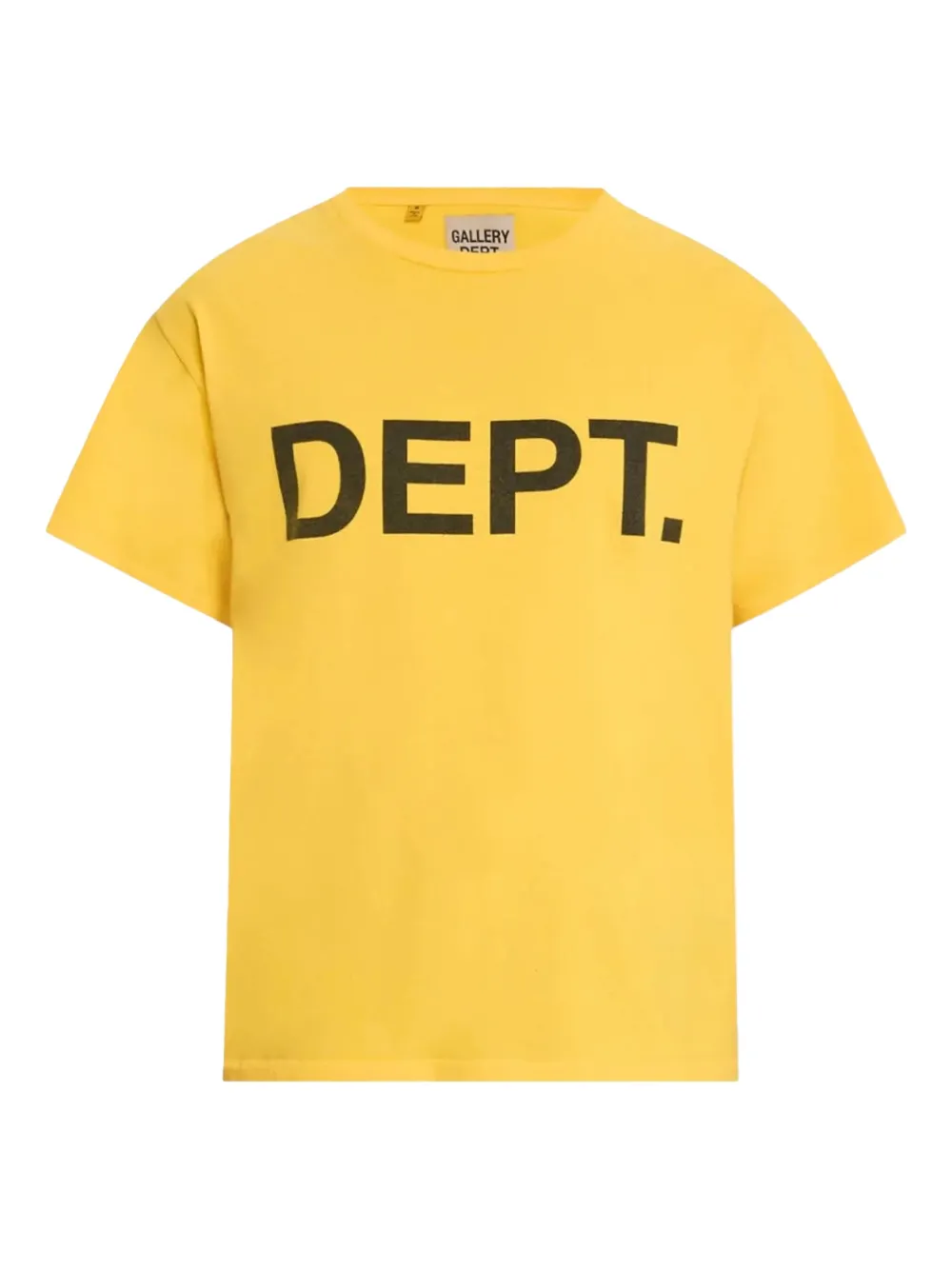GALLERY DEPT. Dept logo "Yellow Black" t-shirt Geel