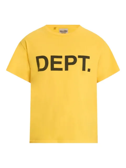 GALLERY DEPT. Dept logo "Yellow/Black" t-shirt