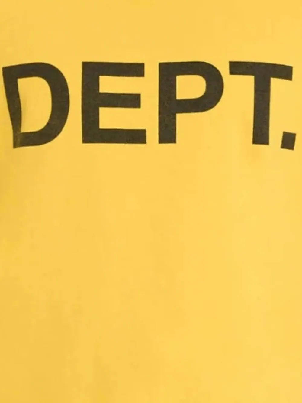 GALLERY DEPT. Dept logo Yellow/Black t-shirt - Geel