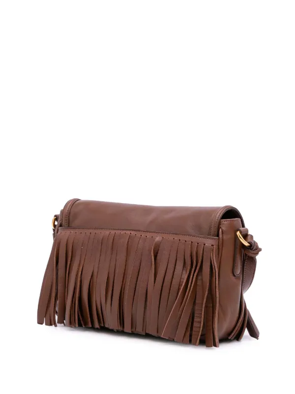 PRADA ナッパフリンジブラウン