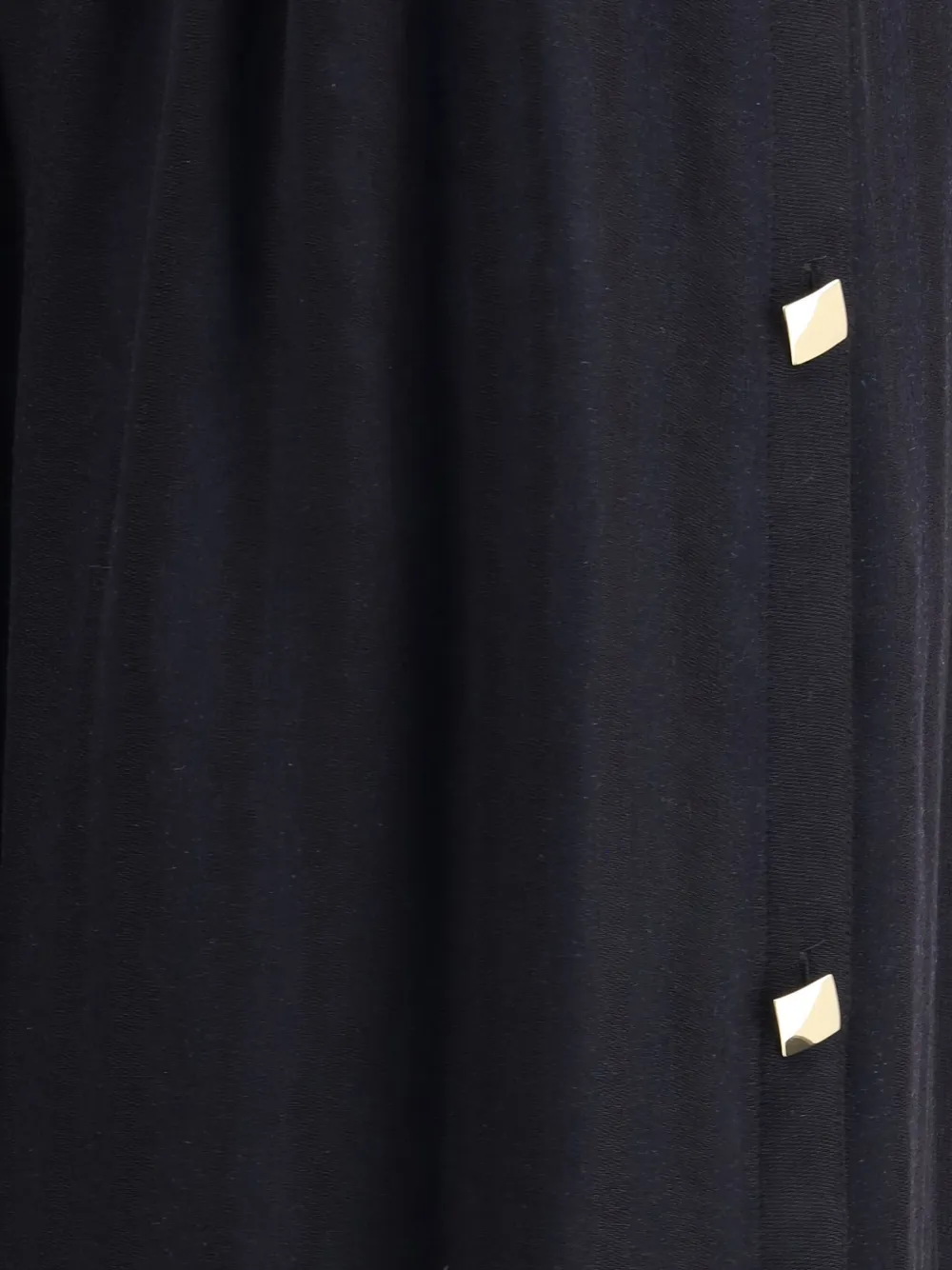 Kristina Ti Geometric-button Long Skirt In Black