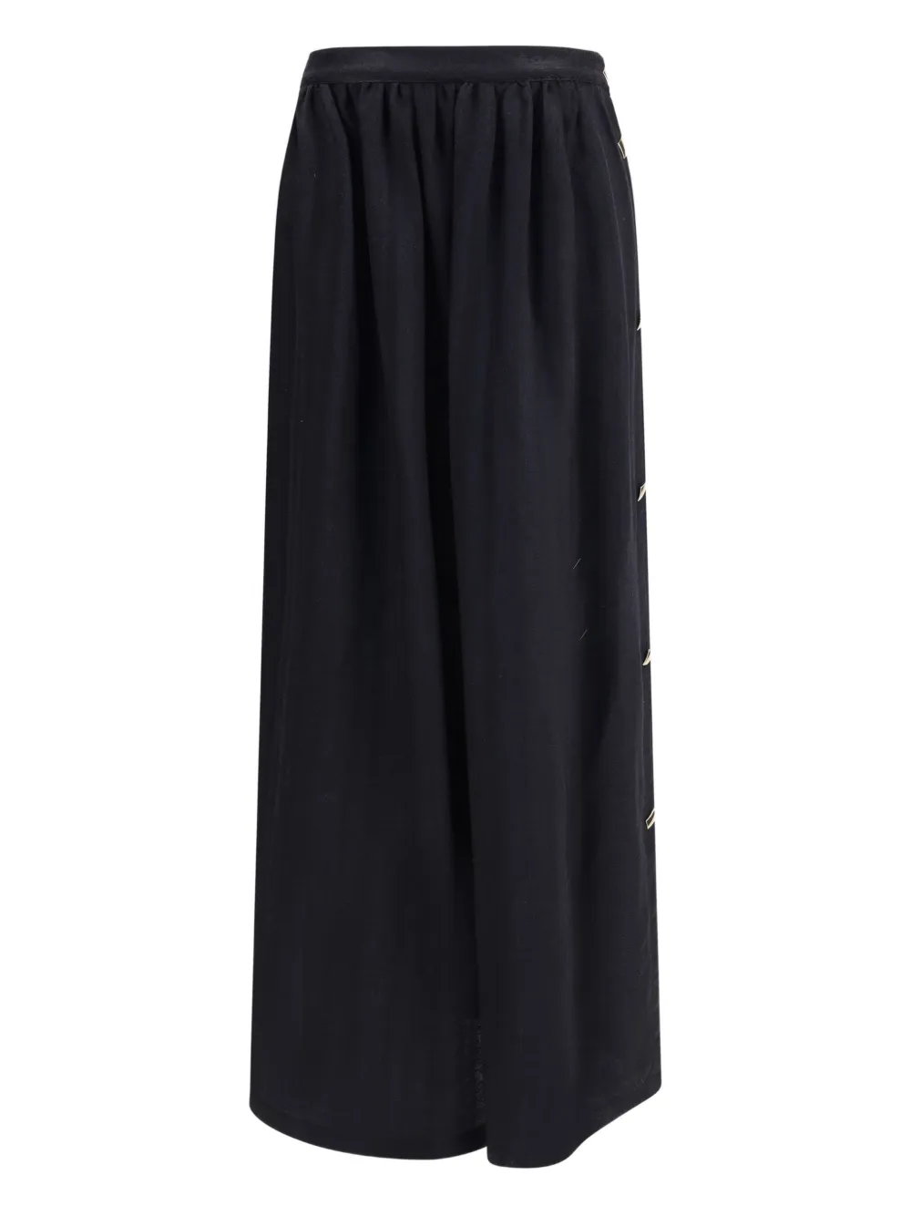 Kristina Ti Maxi-rok met geometrische knopen - Zwart