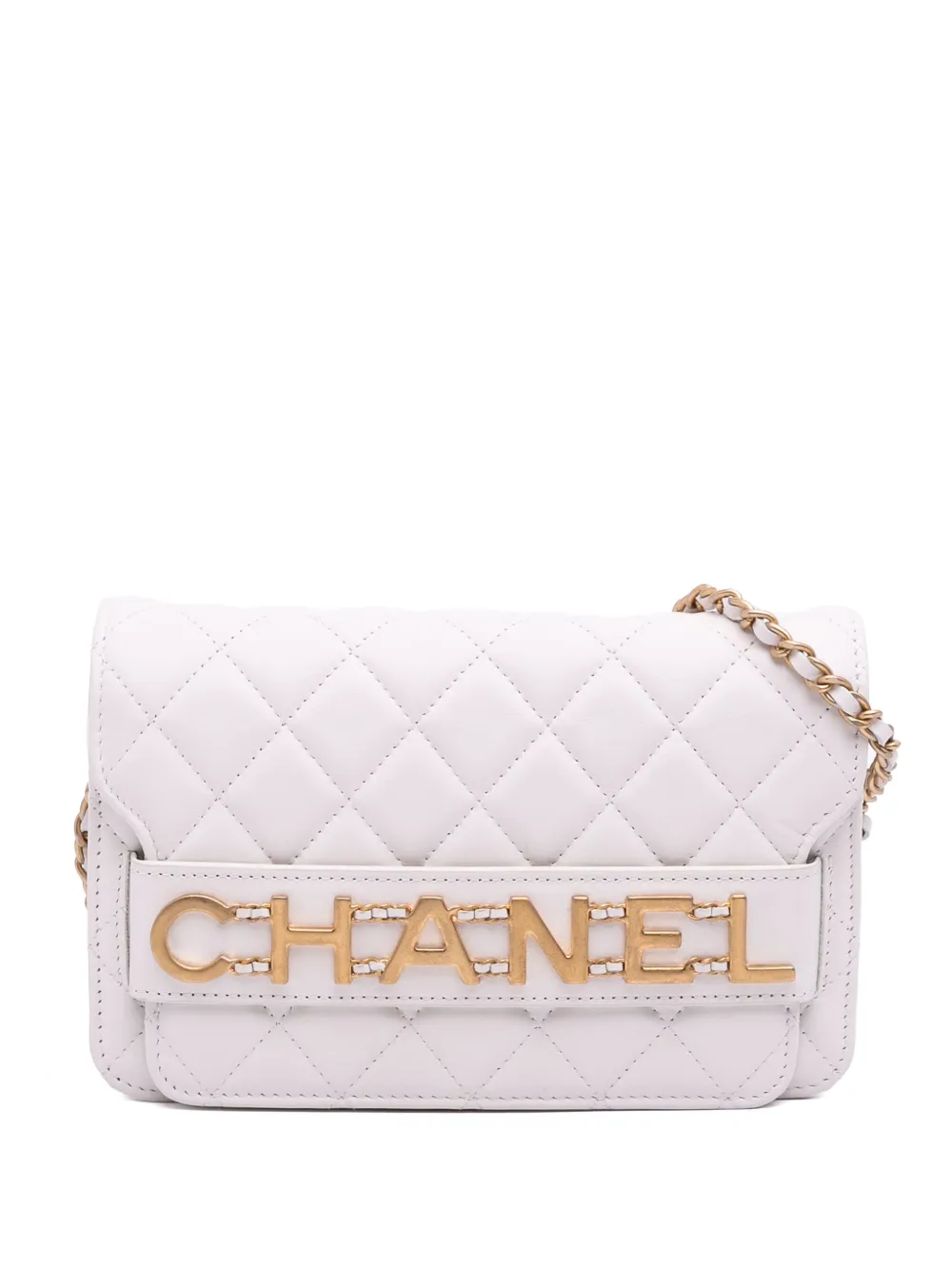 2019 Medium Quilted Calfskin Enchained Flap crossbody bag