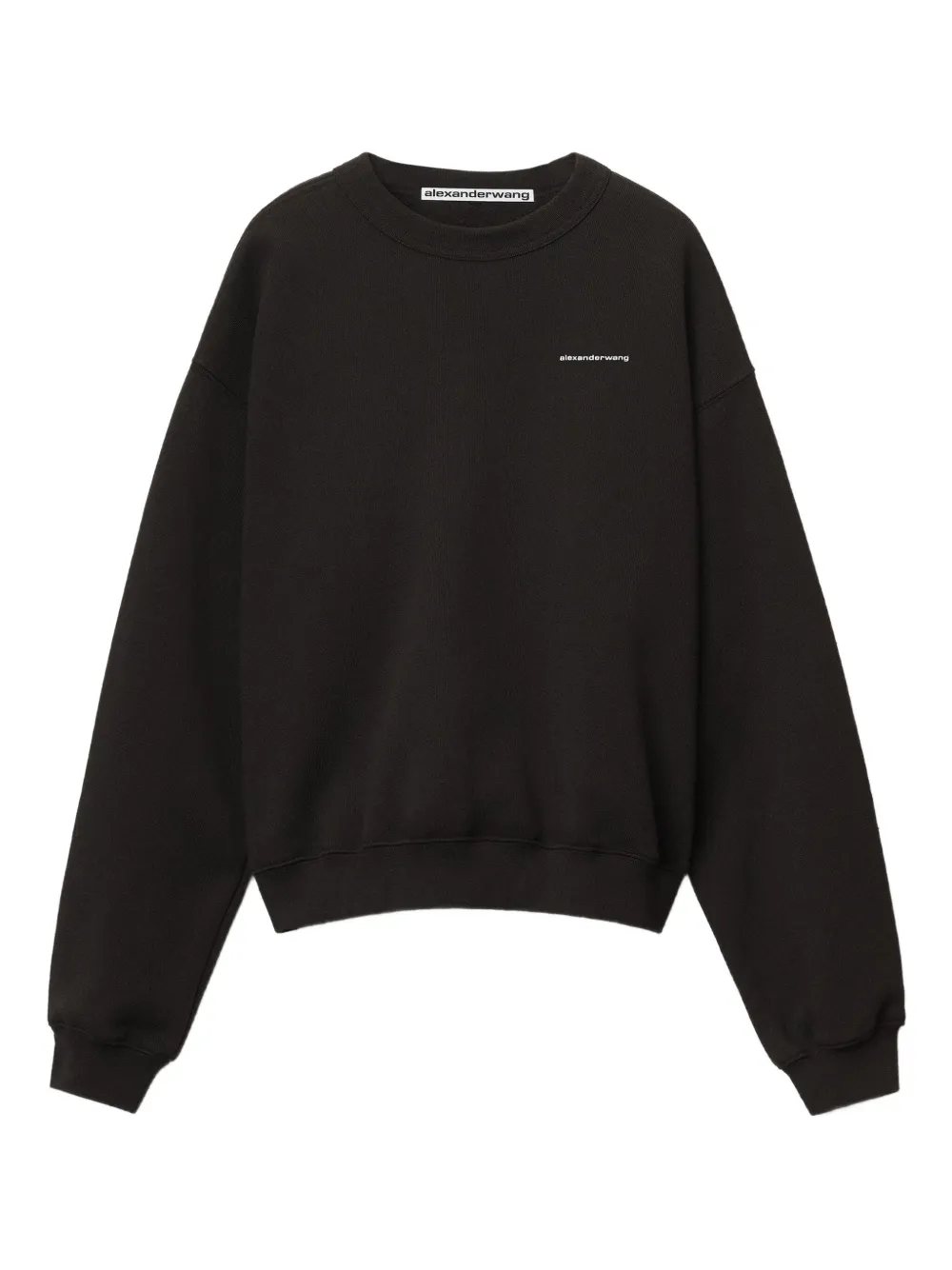 Alexander Wang logo-print crew-neck sweater | Black | Image 1