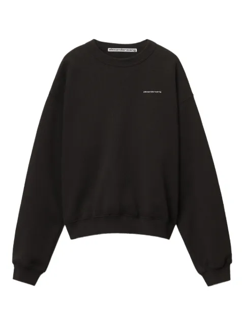 Alexander Wang logo-print crew-neck sweater