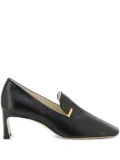 Phoebe Philo 60mm Club metallic-detail loafers - Black
