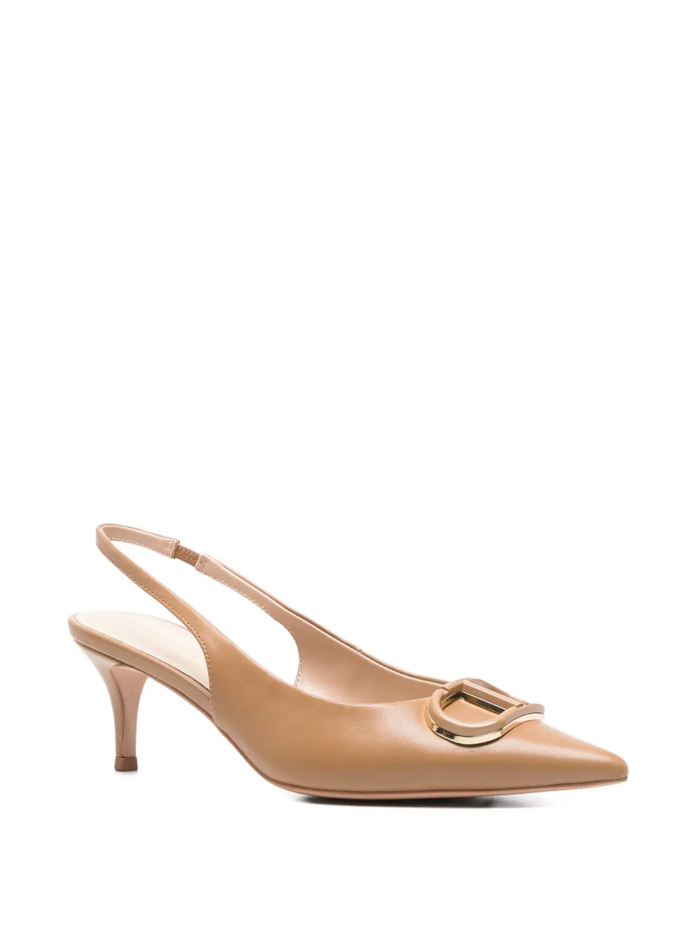 TWINSET 75mm slingback leather pumps | Heeled Pumps | Image 2