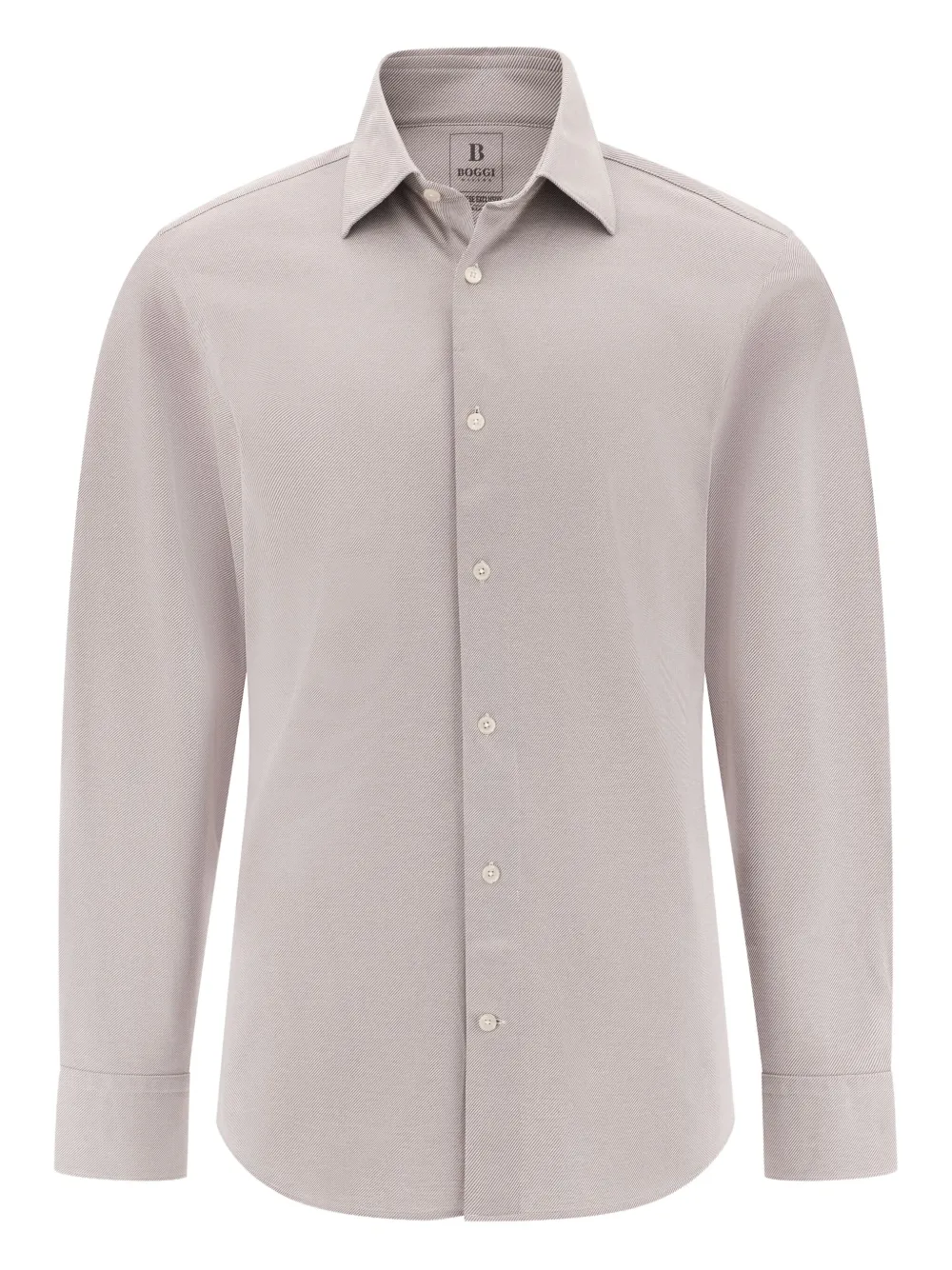 Boggi Milano Overhemd met lange mouwen Beige