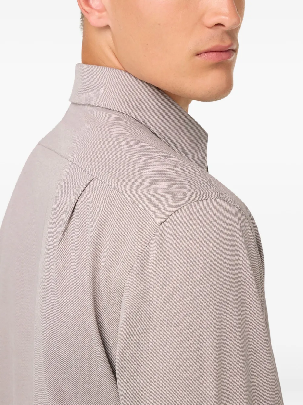 Boggi Milano Overhemd met lange mouwen Beige