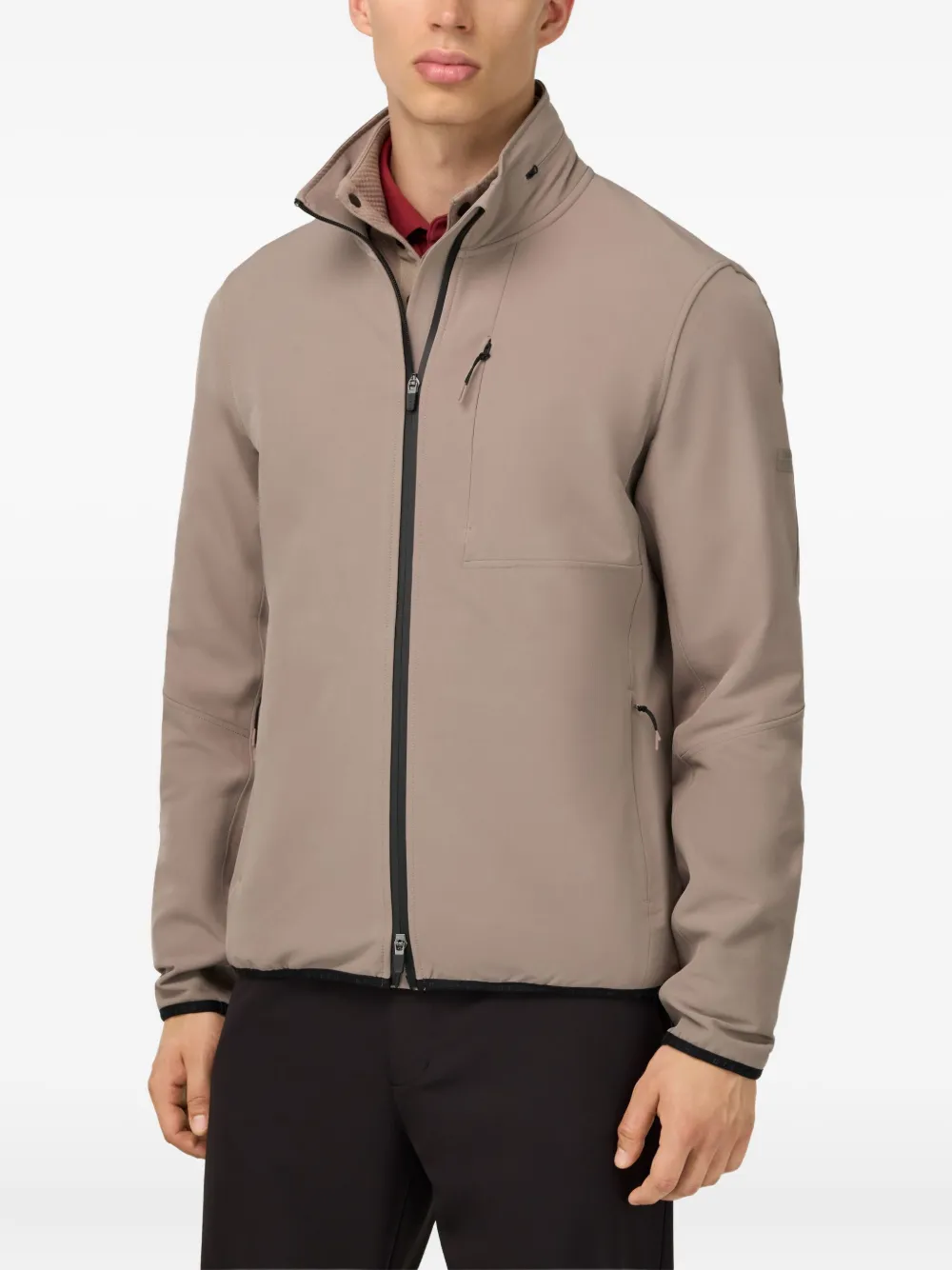 Boggi Milano B-Tech stretch gewatteerd windjack Beige