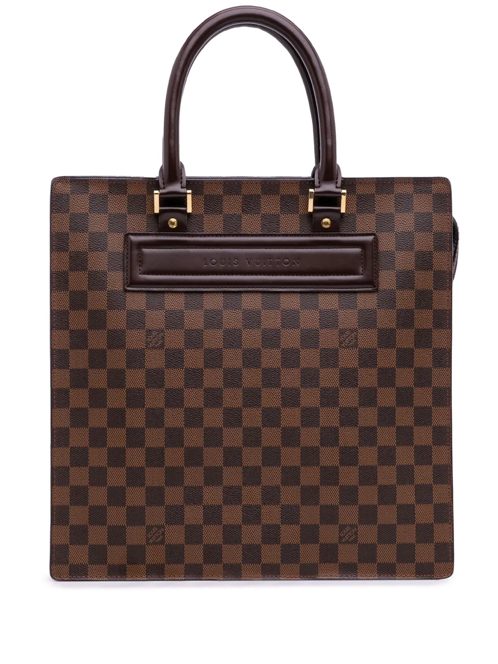 Louis Vuitton Pre-Owned 1999-2020 ダミエ エベヌ ヴェニス サックプラ GM ハンドバッグ - ブラウン Louis Vuitton Pre-Owned 1999-2020 ダミエ エベヌ ヴェニス サックプラ GM ハンドバッグ - ブラウン