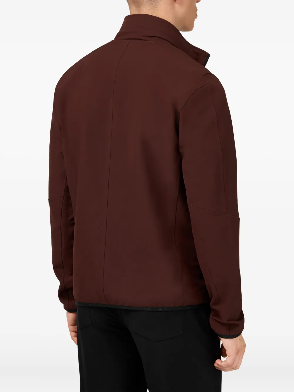 Boggi Milano B-Tech gewatteerd jack met logoprint Bruin