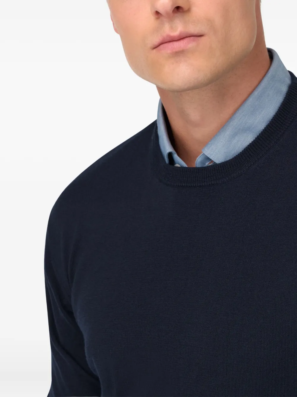 Boggi Milano Trui met ronde hals Blauw
