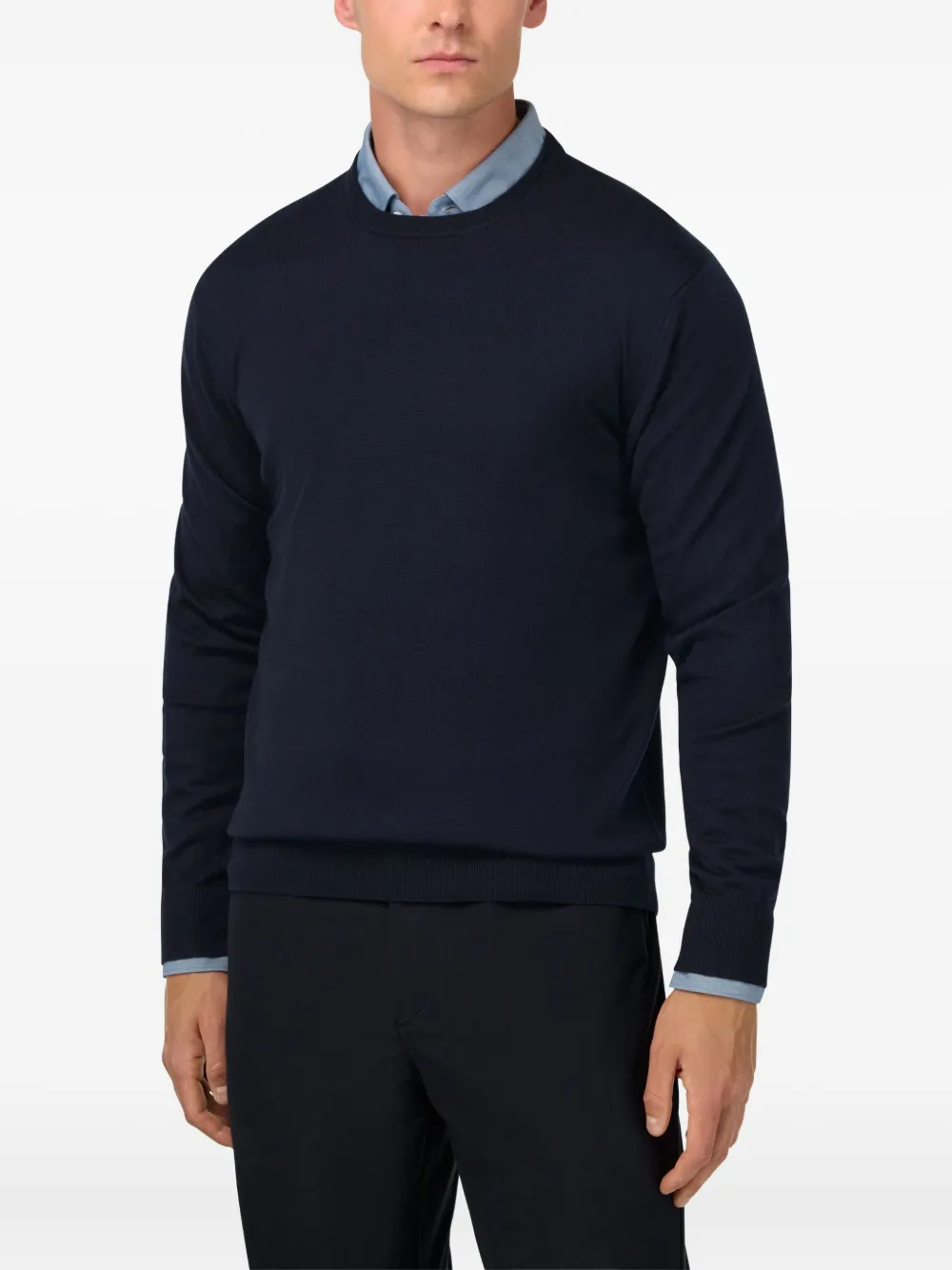 Boggi Milano Trui met ronde hals Blauw