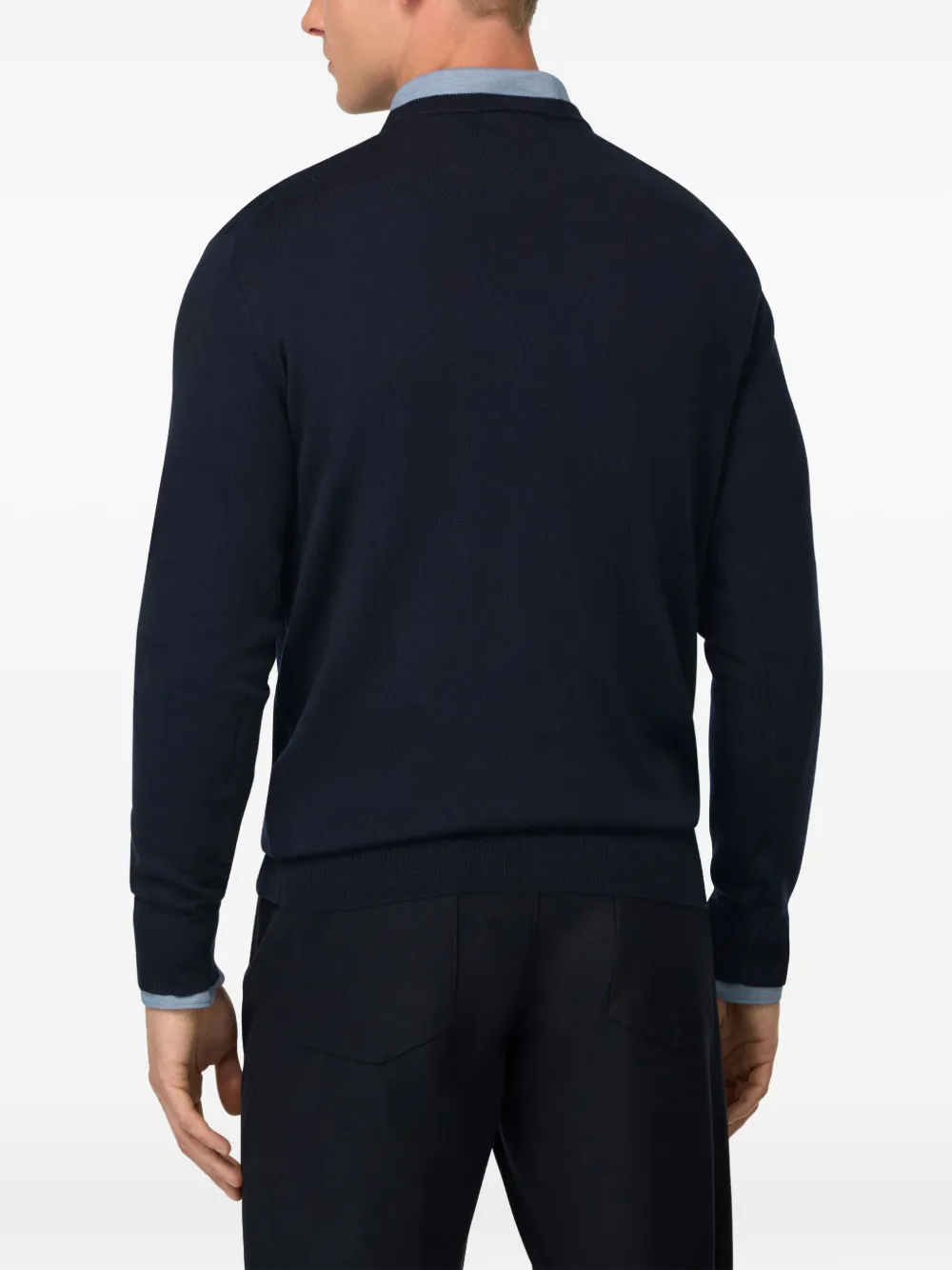 Boggi Milano Trui met ronde hals Blauw