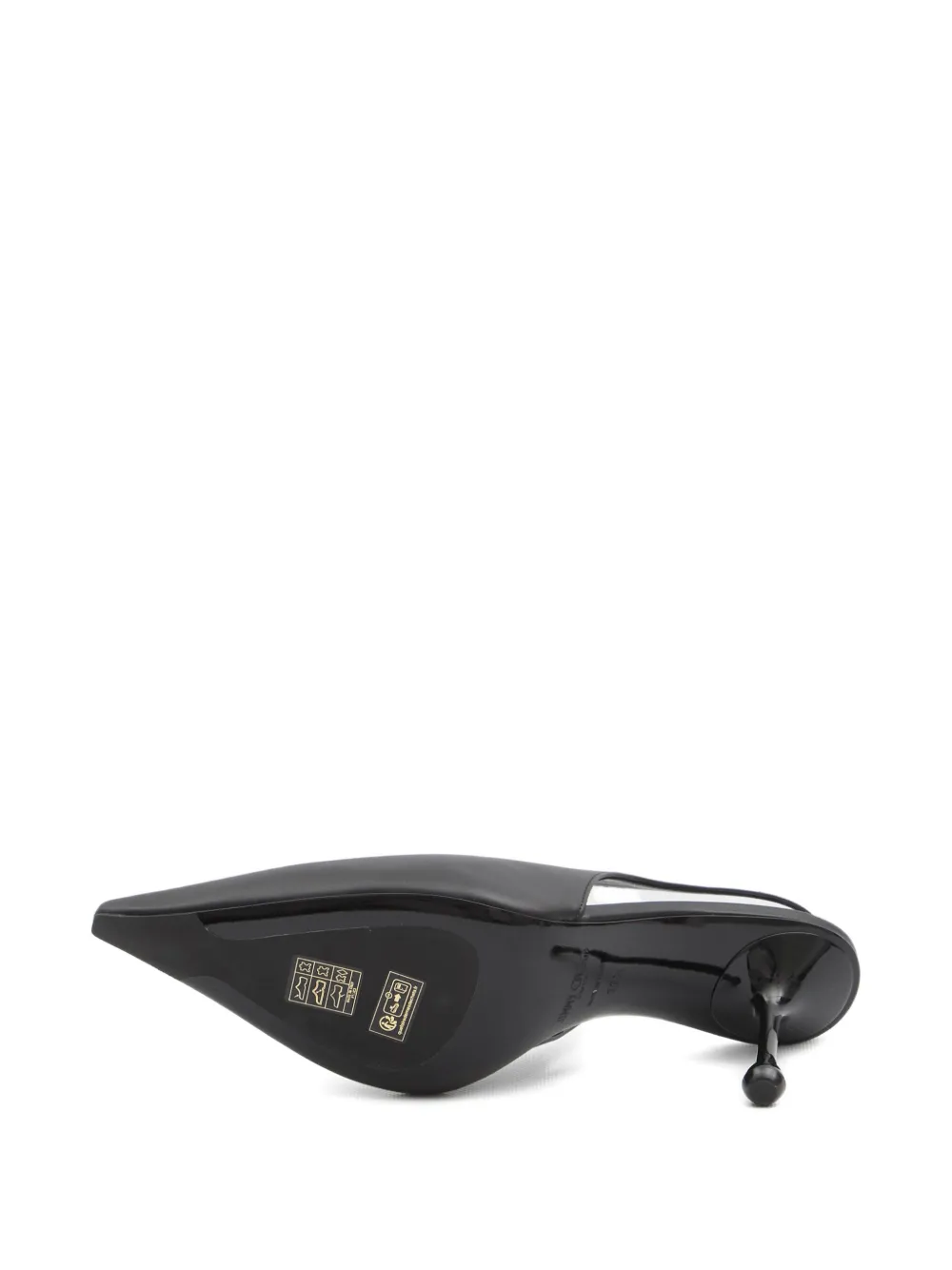 Jimmy Choo 80mm Isa pointed-toe slingback pumps Black