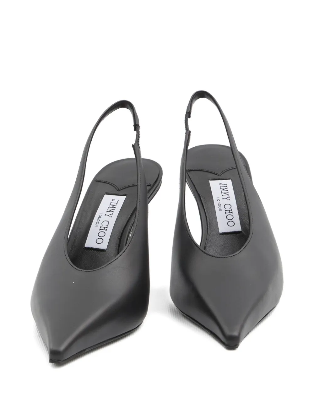 Jimmy Choo 80mm Isa pointed-toe slingback pumps Black