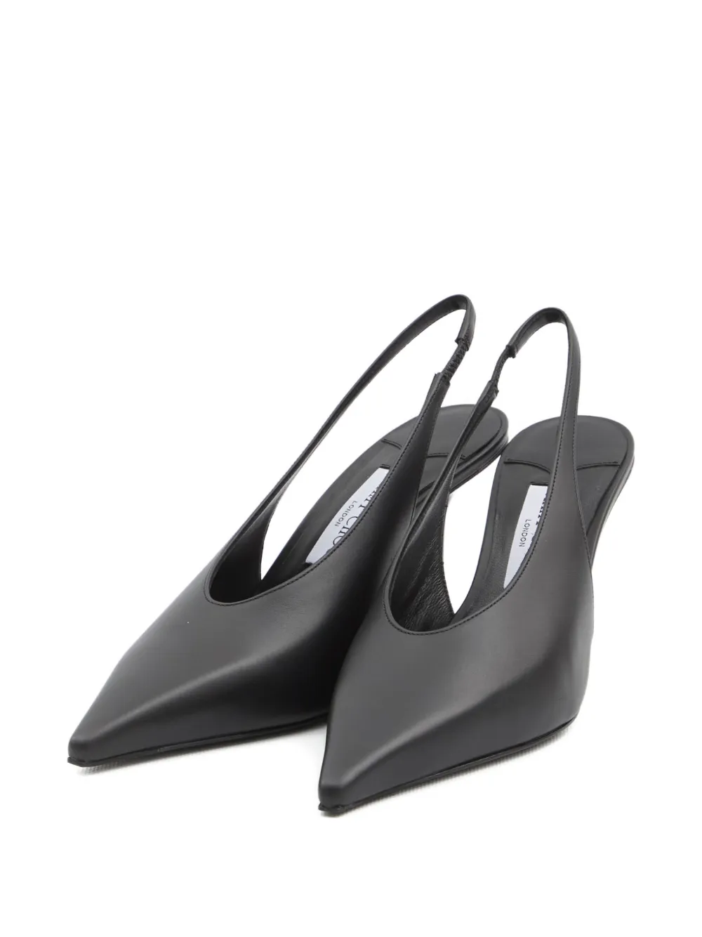 Jimmy Choo 80mm Isa pointed-toe slingback pumps Black
