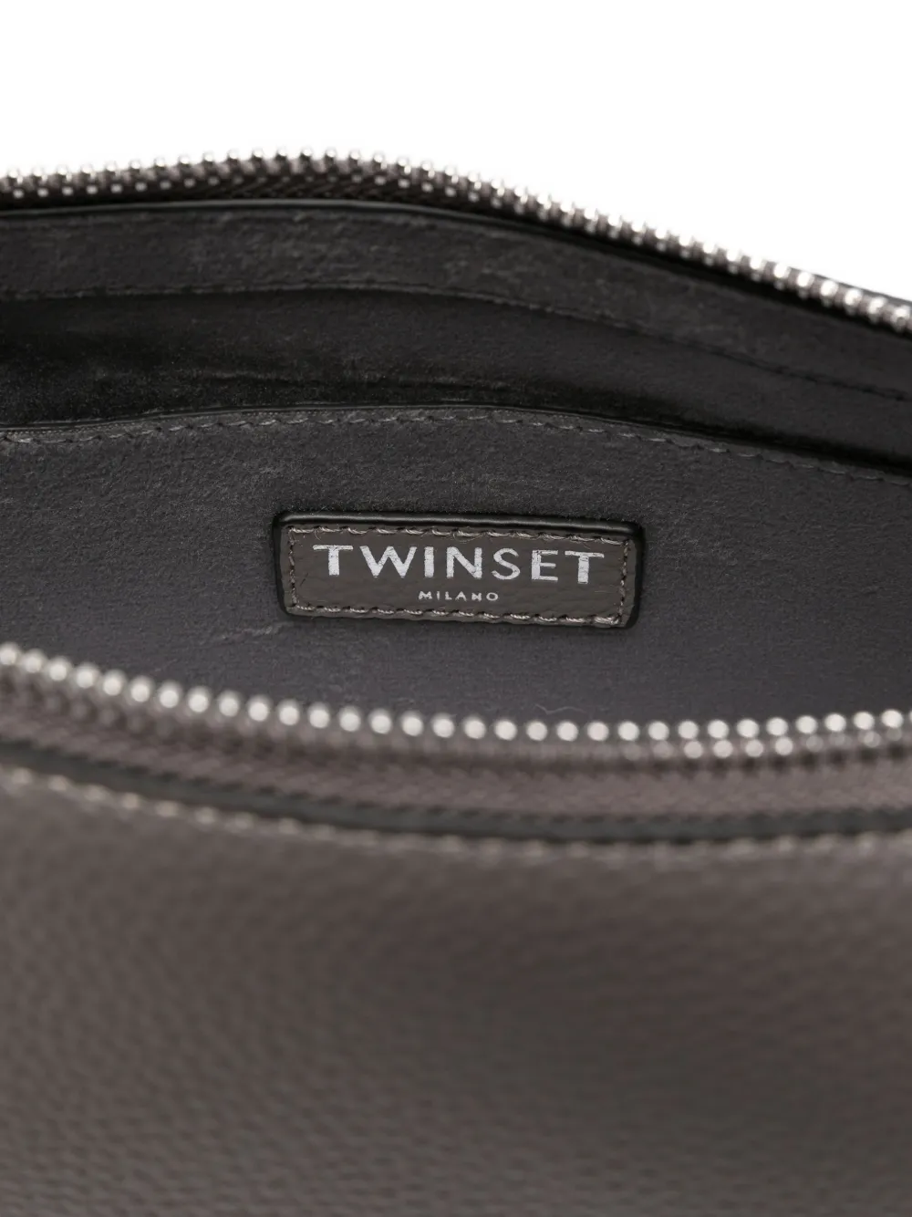 TWINSET Schoudertas met logo Grijs