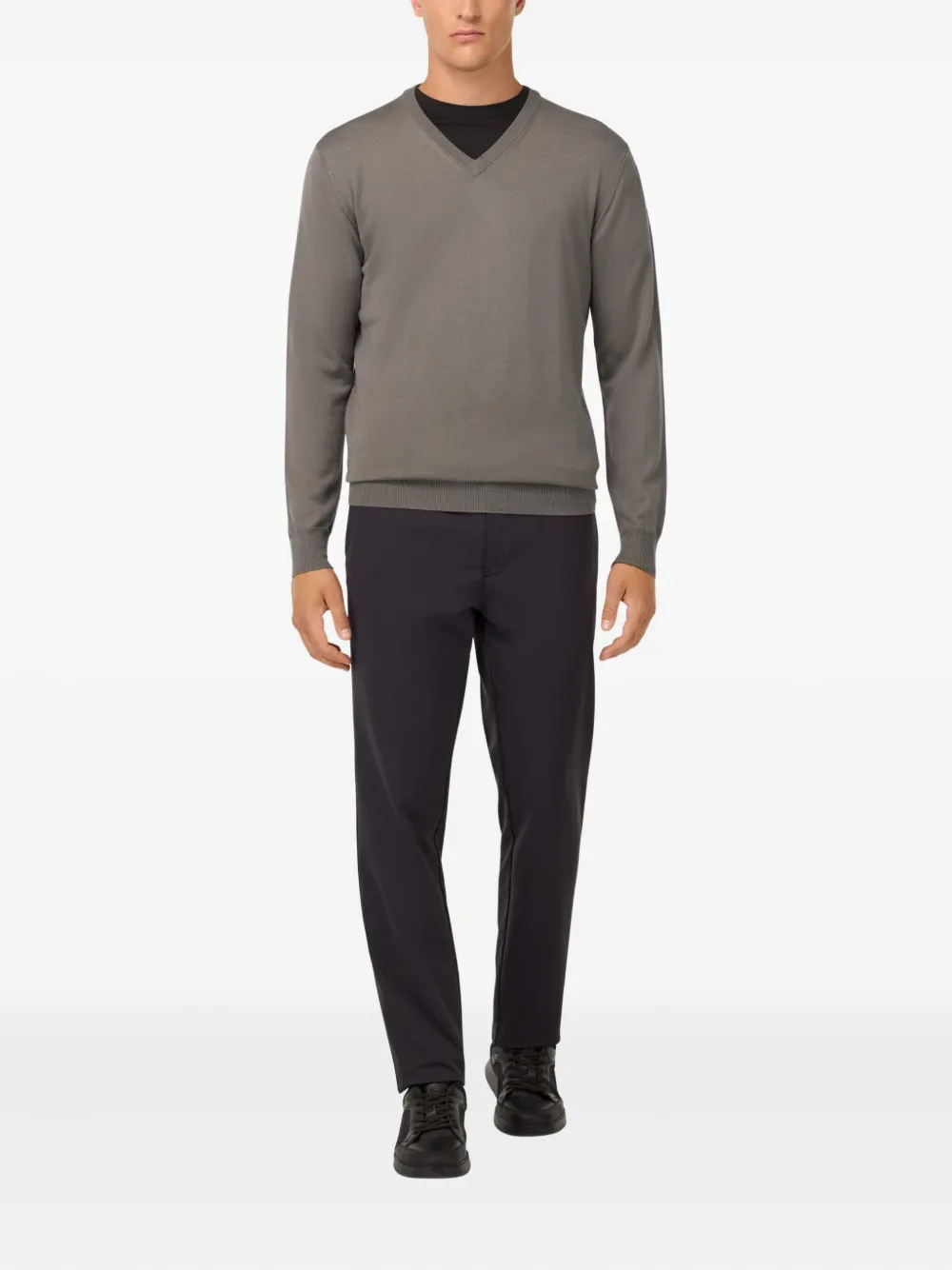 Boggi Milano Trui met V-hals - Grijs