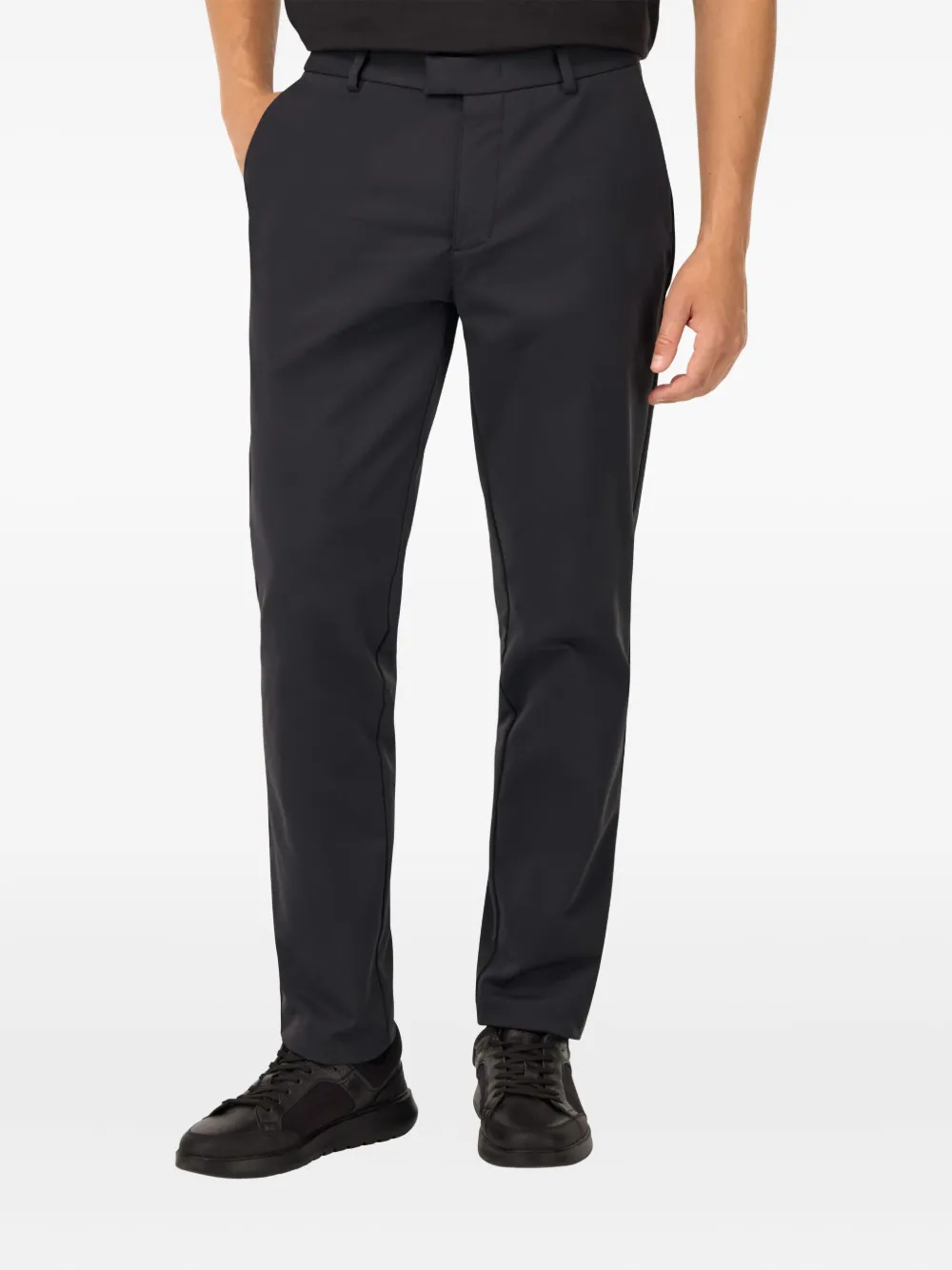 Boggi Milano B-Tech broek met diagonale zak Blauw