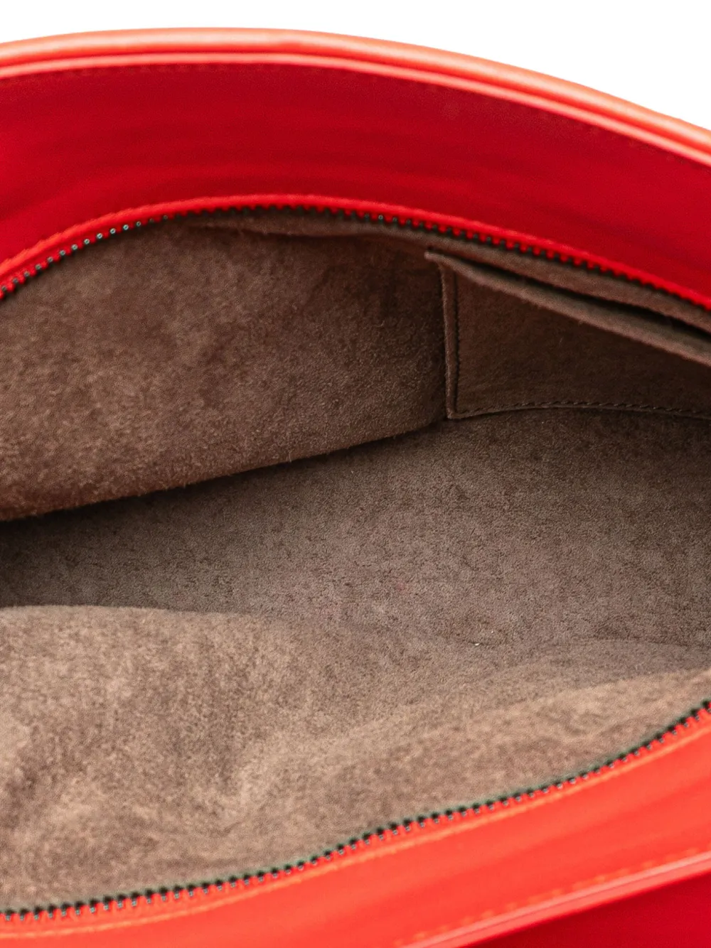 Pre-owned Bottega Veneta 2012-2025 Nappa Intrecciato Satchel In Red