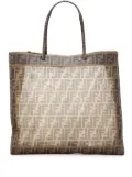 Fendi Pre-Owned 2010-2025 Large Zucca Mesh tote bag - Brown