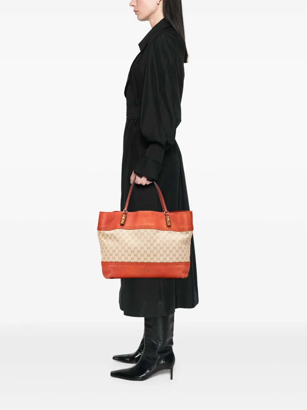 Gucci Pre-Owned 2000-2015 Large GG Canvas Laidback Crafty tote bag | Pre-Owned | Image 2