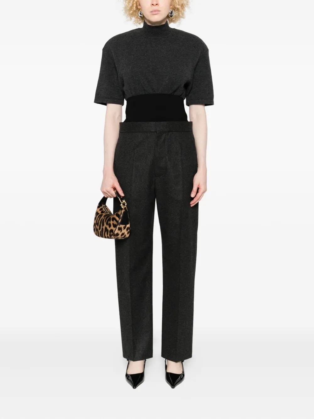 Alaïa knit-waistband trousers | High Waisted Pants | Image 2