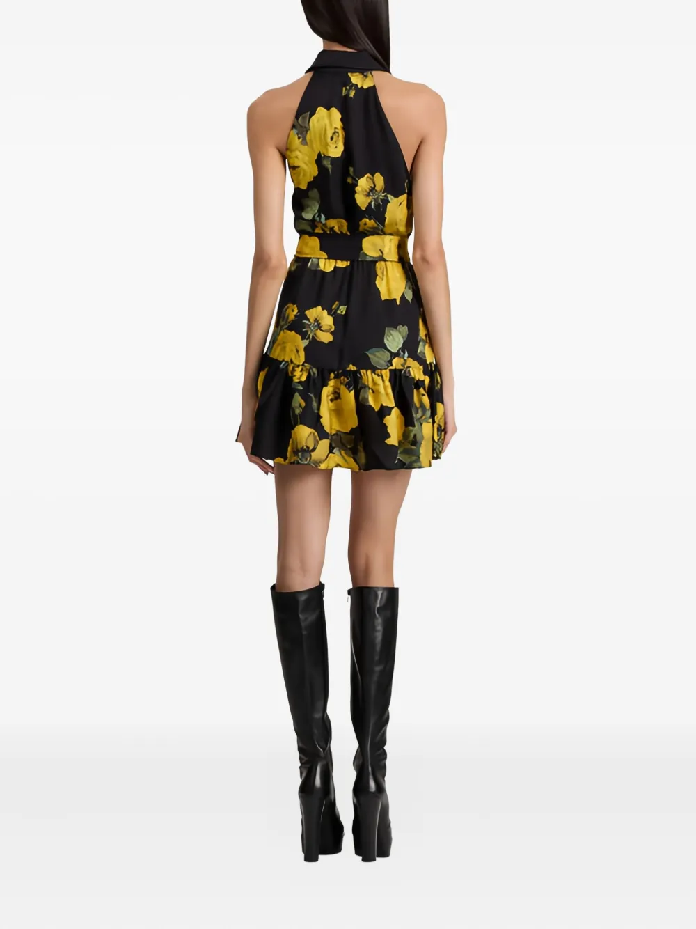 alice + olivia Mini-jurk met patroon Zwart