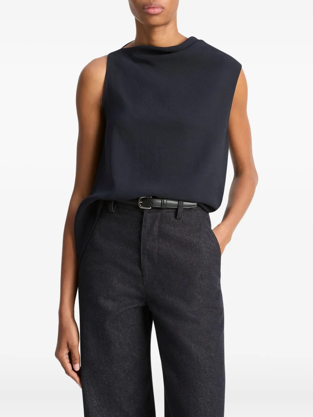 Vince asymmetrical top | Black | Image 1