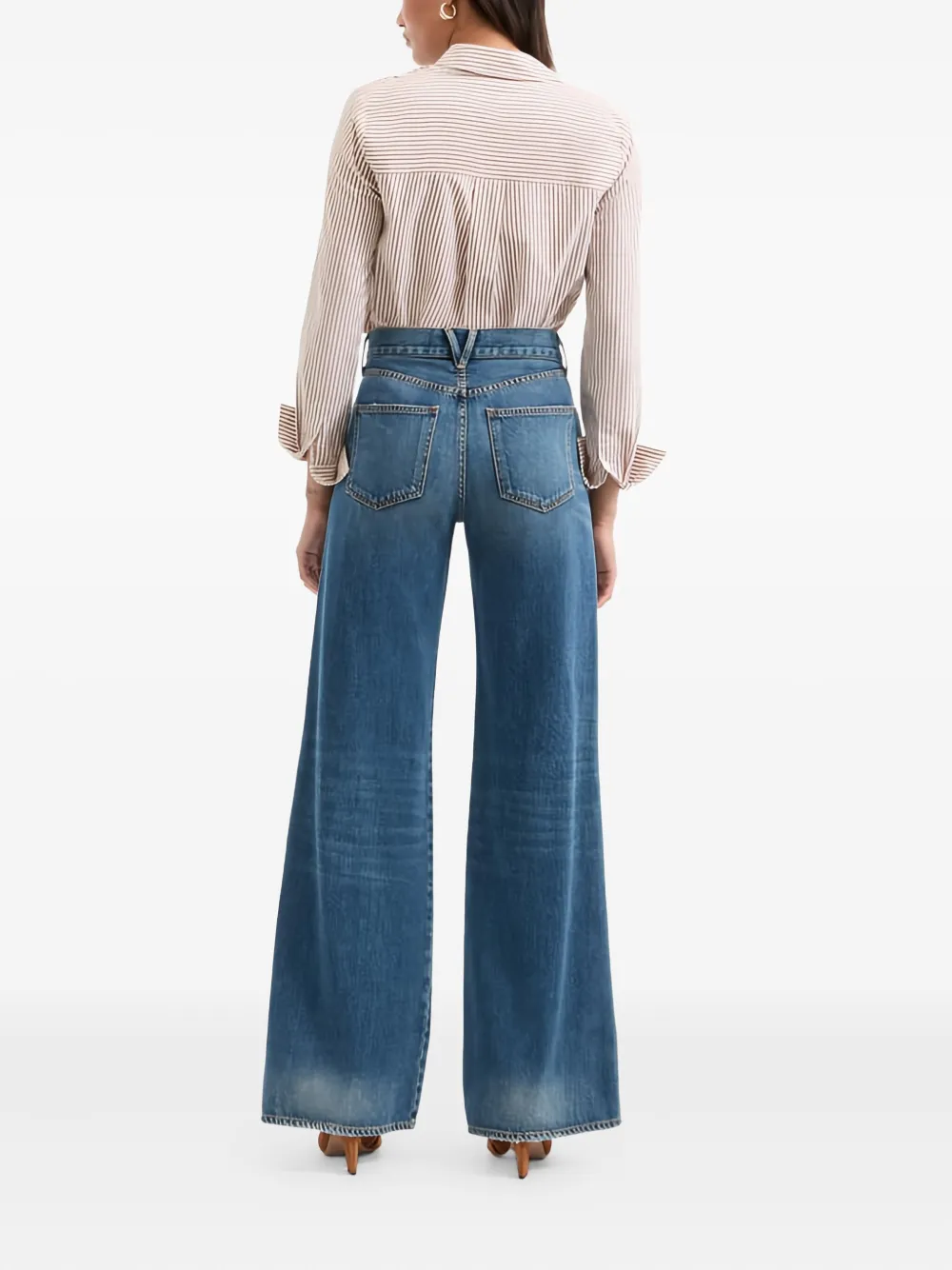 Veronica Beard Gestreept blouse Bruin