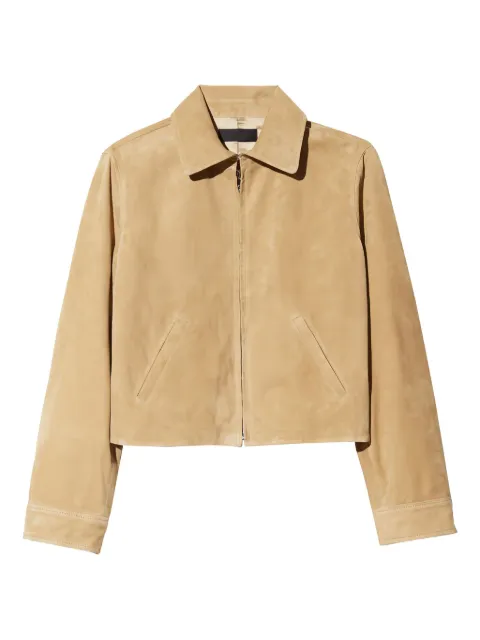 Nili Lotan Beauvais suede zip-front jacket