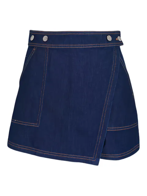 Veronica Beard wrap pocket denim skirt