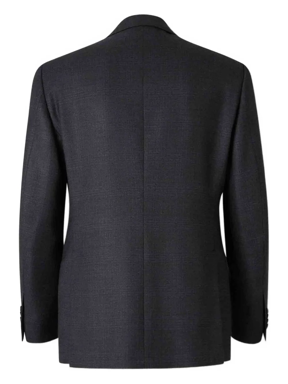 Lardini Geruit pak met textuur Blauw