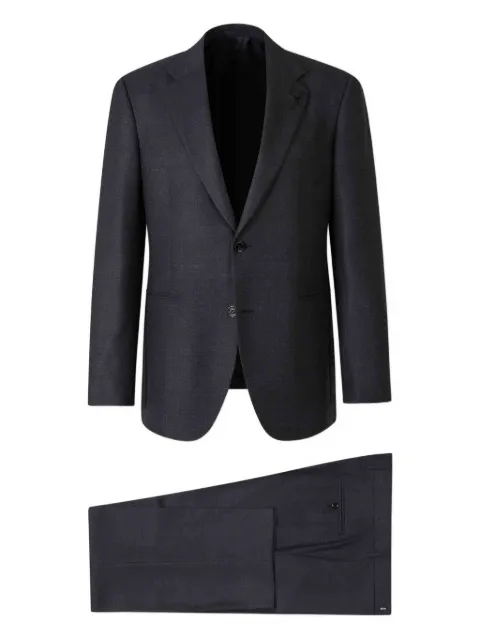 Lardini textured check suit