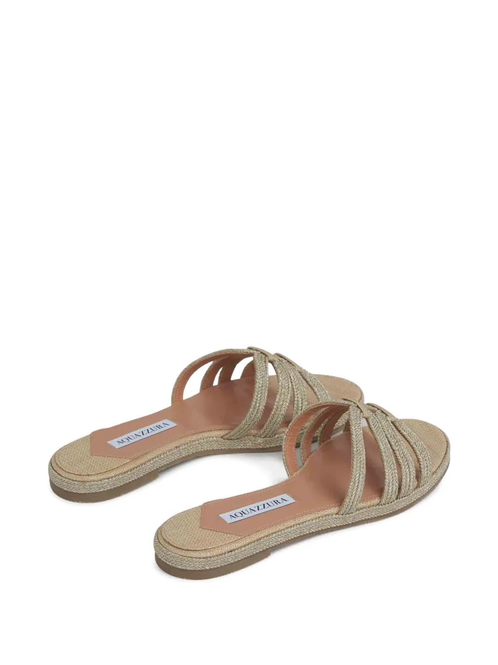 Aquazzura Playita slip-on sandals Neutrals