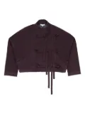 Opening Ceremony tie-fastening wool jacket - Red